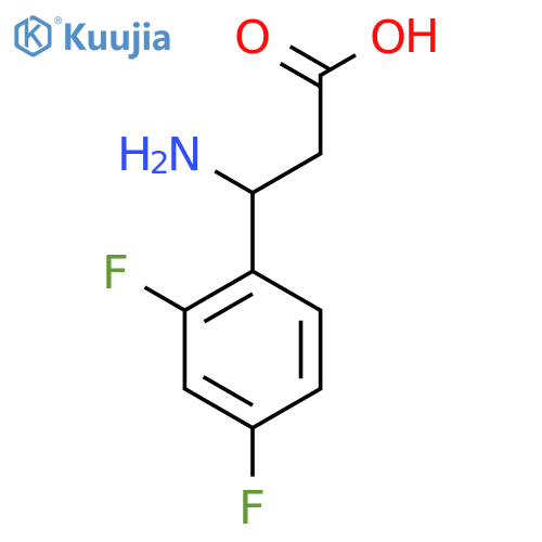 3-amino-3-(2,4-difluorophenyl)propanoic Acid structure