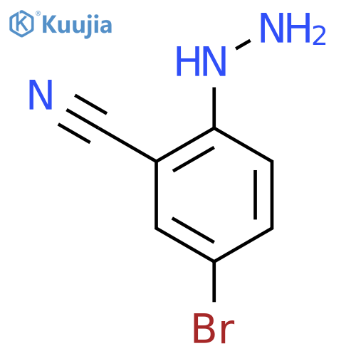 4-Bromo-2-cyanophenylhydrazine structure