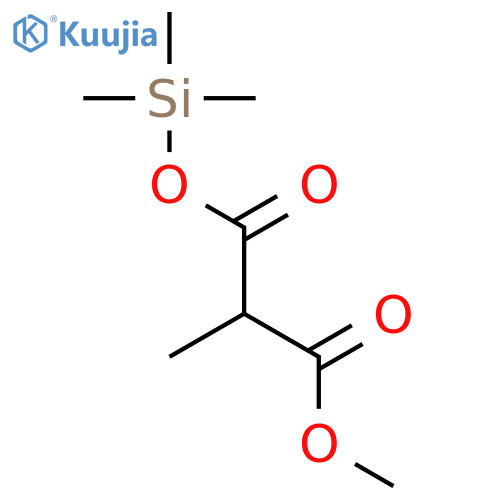PROPANEDIOIC ACID, METHYL-, METHYL TRIMETHYLSILYL ESTER structure