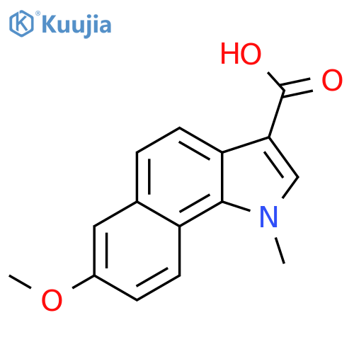 1H-BENZ[G]INDOLE-3-CARBOXYLIC ACID, 7-METHOXY-1-METHYL- structure