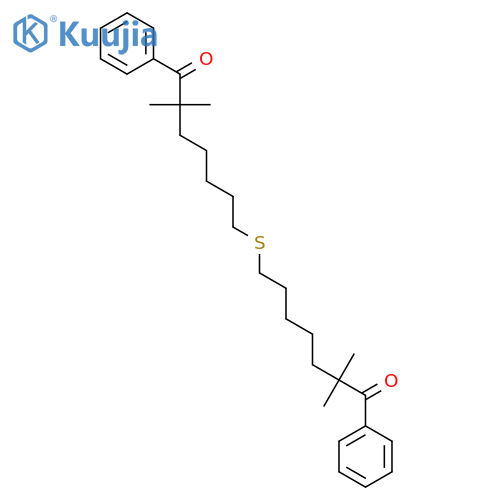 1-Heptanone, 7,7'-thiobis[2,2-dimethyl-1-phenyl- structure