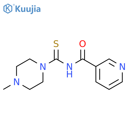N-(4-Methyl-piperazine-1-carbothioyl)-nicotinamide structure