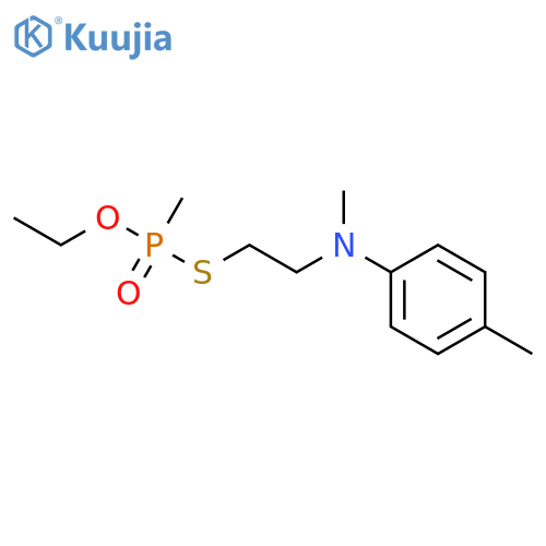 Phosphonothioic acid,methyl-, O-ethyl S-[2-[methyl(4-methylphenyl)amino]ethyl] ester (9CI) structure