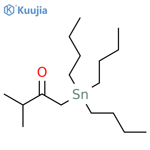 2-Butanone, 3-methyl-1-(tributylstannyl)- structure