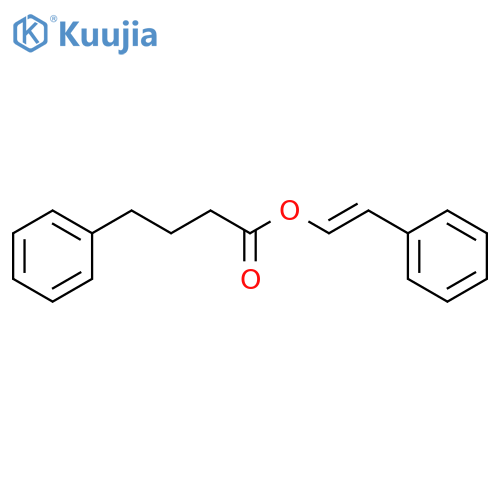 Benzenebutanoic acid, 2-phenylethenyl ester structure