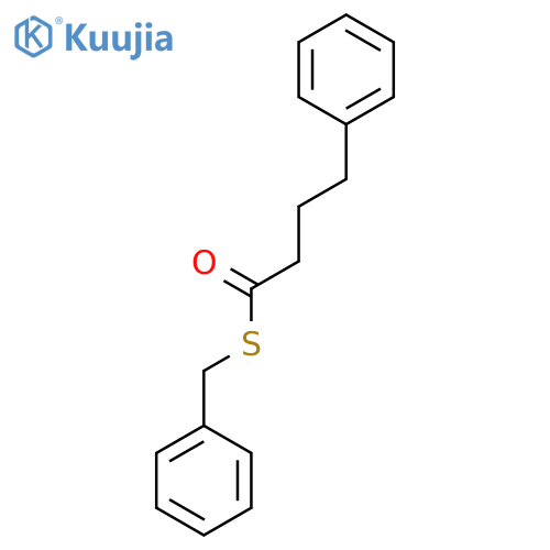 Benzenebutanethioic acid, S-(phenylmethyl) ester structure