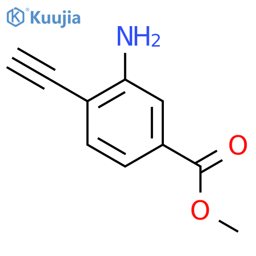 Benzoic acid, 3-amino-4-ethynyl-, methyl ester structure