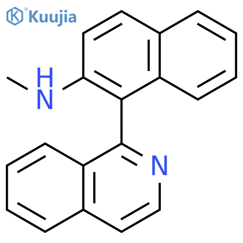 2-Naphthalenamine, 1-(1-isoquinolinyl)-N-methyl- structure