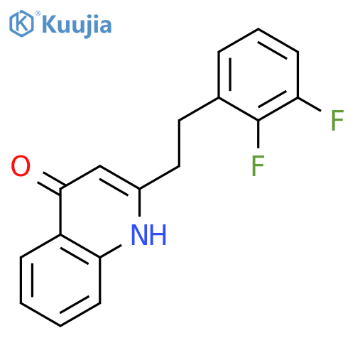 4(1H)-QUINOLINONE, 2-[2-(2,3-DIFLUOROPHENYL)ETHYL]- structure