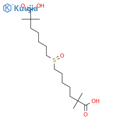HEPTANOIC ACID, 7,7'-SULFINYLBIS[2,2-DIMETHYL- structure