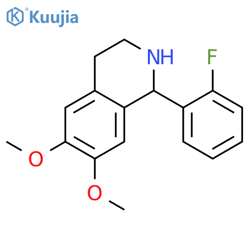 1-(2-Fluoro-phenyl)-6,7-dimethoxy-1,2,3,4-tetrahydro-isoquinoline structure