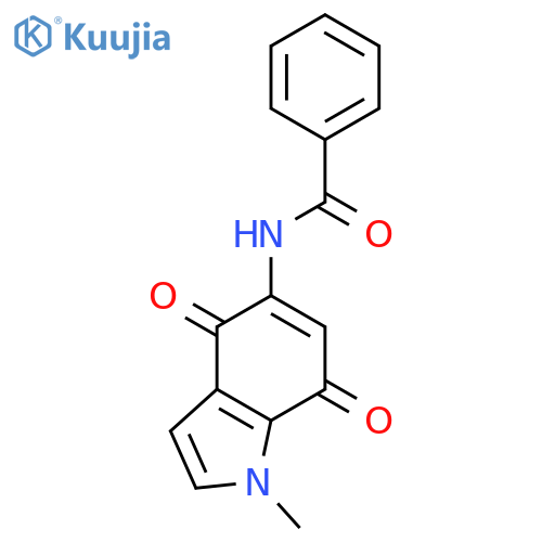BENZAMIDE, N-(4,7-DIHYDRO-1-METHYL-4,7-DIOXO-1H-INDOL-5-YL)- structure