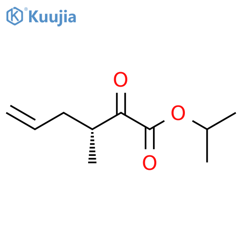 5-HEXENOIC ACID, 3-METHYL-2-OXO-, 1-METHYLETHYL ESTER, (3R)- structure