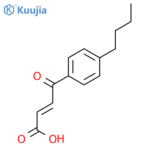 2-Butenoic acid, 4-(4-butylphenyl)-4-oxo-, (2E)- structure