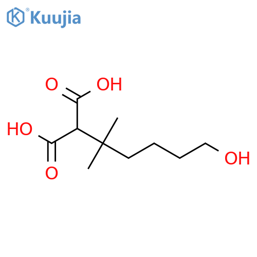 2-(5-Hydroxy-1,1-dimethylpentyl)propanedioic acid structure