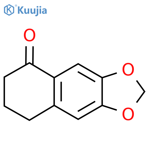 Naphtho[2,3-d]-1,3-dioxol-5(6H)-one,7,8-dihydro- structure