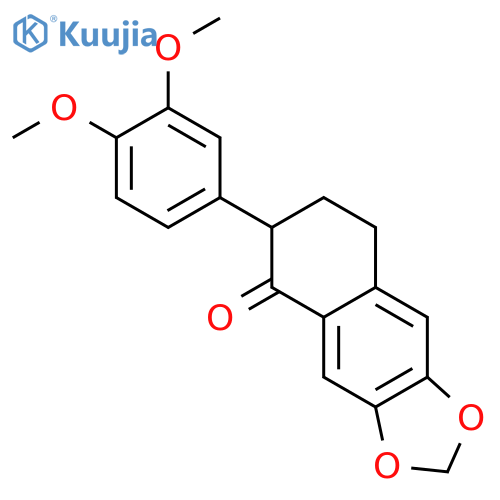 6-(3,4-dimethoxyphenyl)-7,8-dihydro-6h-benzo[f][1,3]benzodioxol-5-one structure