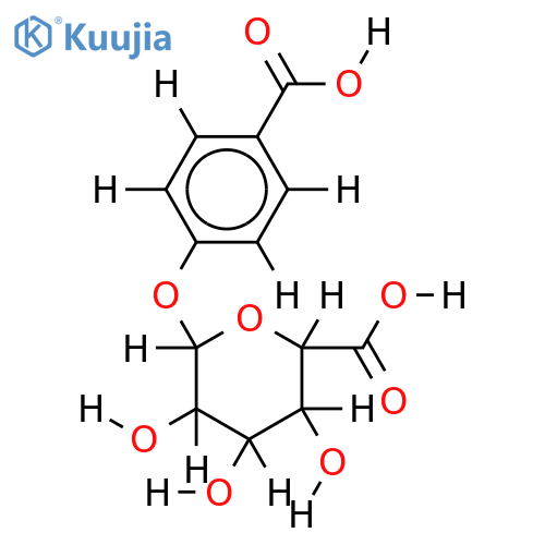 4-carboxyphenyl-beta-D-glucopyranosiduronic acid structure