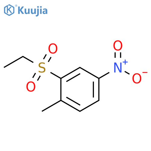 2-(ethanesulfonyl)-1-methyl-4-nitrobenzene structure