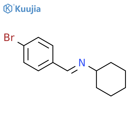Cyclohexanamine, N-[(4-bromophenyl)methylene]- structure