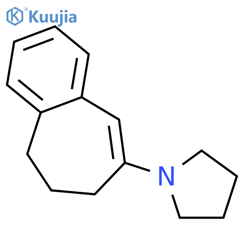 Pyrrolidine, 1-(6,7-dihydro-5H-benzocyclohepten-8-yl)- structure