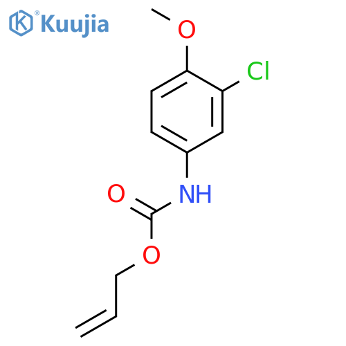 Carbamic acid, (3-chloro-4-methoxyphenyl)-, 2-propenyl ester structure