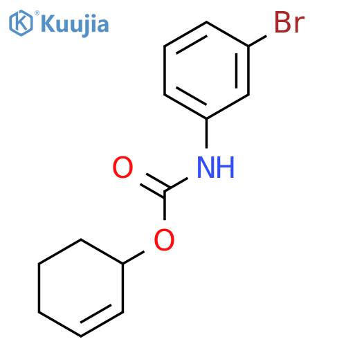Carbamic acid, (3-bromophenyl)-, 2-cyclohexen-1-yl ester structure