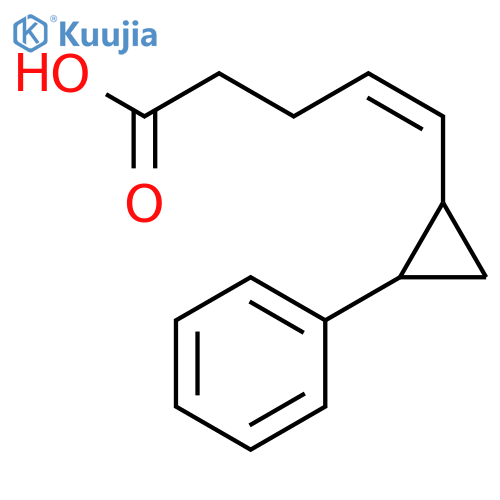 4-PENTENOIC ACID, 5-(2-PHENYLCYCLOPROPYL)-, (4Z)- structure