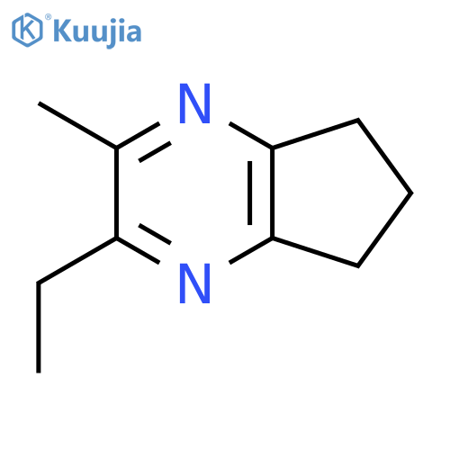 5H-CYCLOPENTAPYRAZINE, 2-ETHYL-6,7-DIHYDRO-3-METHYL- structure