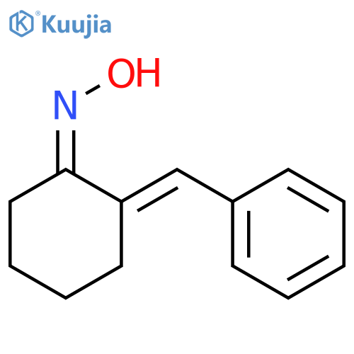 Cyclohexanone,2-(phenylmethylene)-, oxime structure