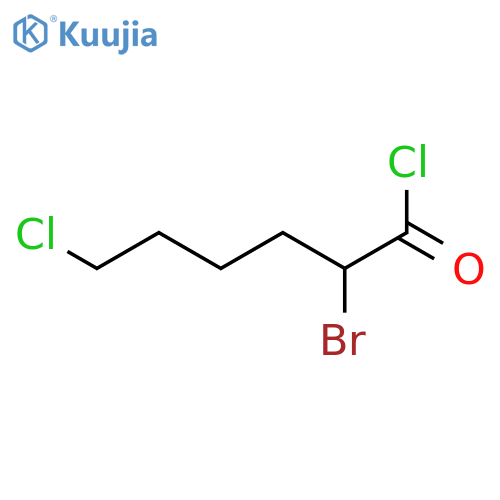 2-BROMO-6-CHLOROHEXANOYL CHLORIDE structure