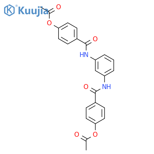 Benzamide, N,N'-1,3-phenylenebis[4-(acetyloxy)- structure