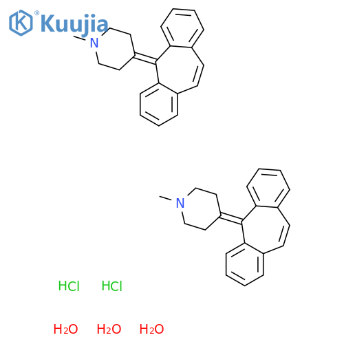 cyproheptadine hydrochloride sesquihydrate structure