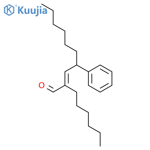 2-DECENAL, 2-HEXYL-4-PHENYL-, (2E)- structure