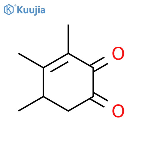 3,4,5-Trimethylcyclohex-3-ene-1,2-dione structure