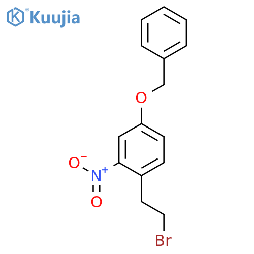 BENZENE, 1-(2-BROMOETHYL)-2-NITRO-4-(PHENYLMETHOXY)- structure