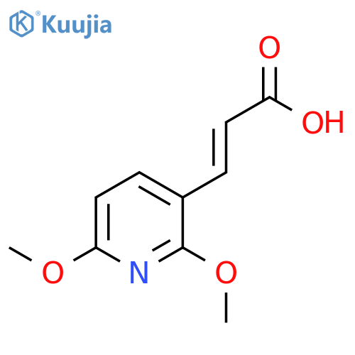 2-Propenoic acid, 3-(2,6-dimethoxy-3-pyridinyl)- structure