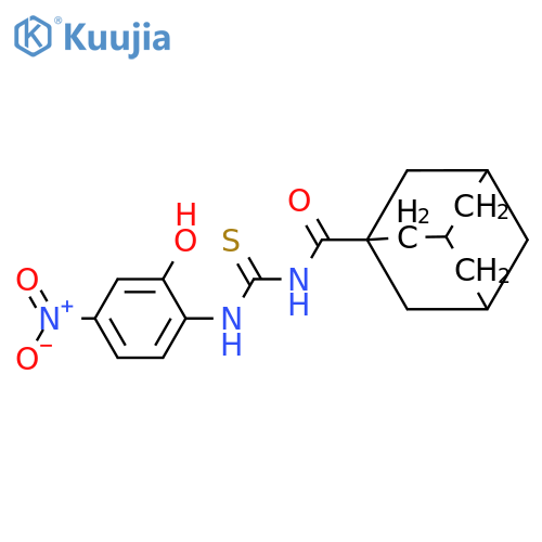 1-(Adamantane-1-carbonyl)-3-(2-hydroxy-4-nitro-phenyl)-thiourea structure