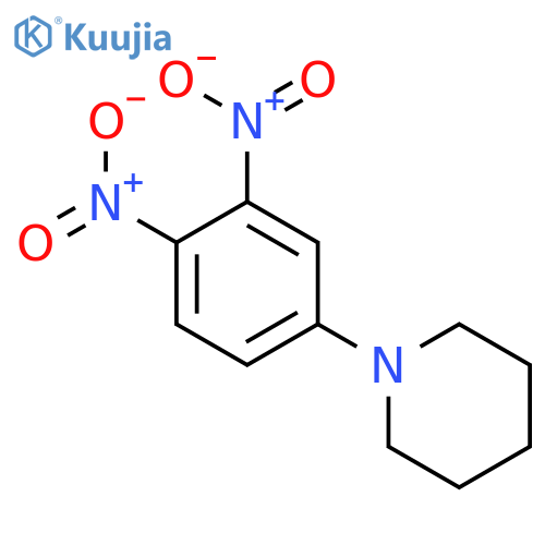 PIPERIDINE, 1-(3,4-DINITROPHENYL)- structure