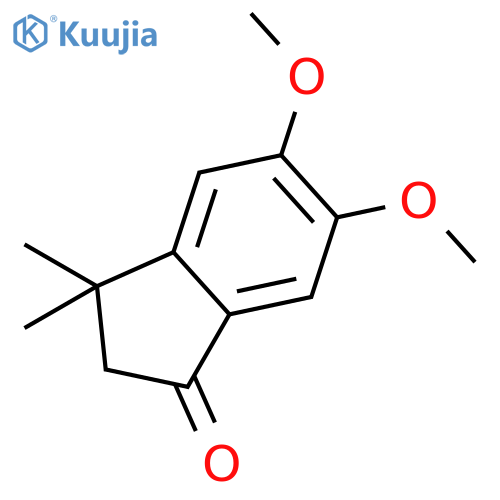 5,6-Dimethoxy-3,3-dimethyl-2,3-dihydro-1H-inden-1-one structure