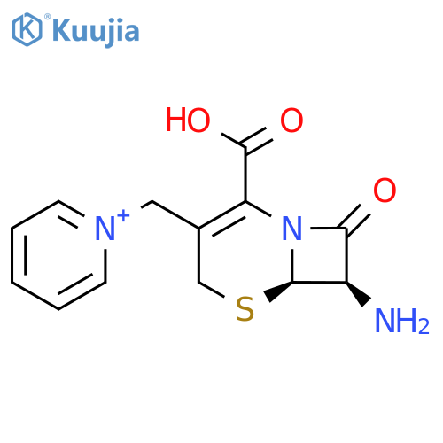 (6R,7R)-7-amino-8-oxo-3-(pyridin-1-ium-1-ylmethyl)-5-thia-1-azabicyclo[4.2.0]oct-2-ene-2-carboxylic acid structure