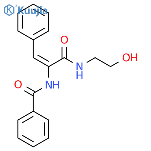 Benzamide, N-[1-[[(2-hydroxyethyl)amino]carbonyl]-2-phenylethenyl]- structure