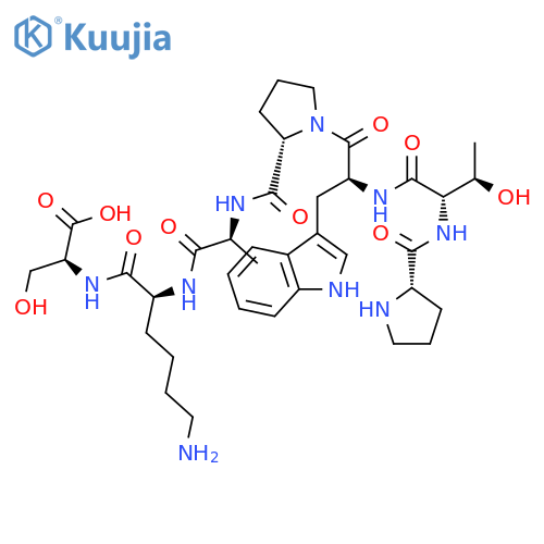 L-Serine, L-prolyl-L-threonyl-L-tryptophyl-L-prolyl-L-alanyl-L-lysyl- structure