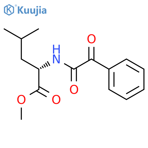 L-Leucine, N-(oxophenylacetyl)-, methyl ester structure