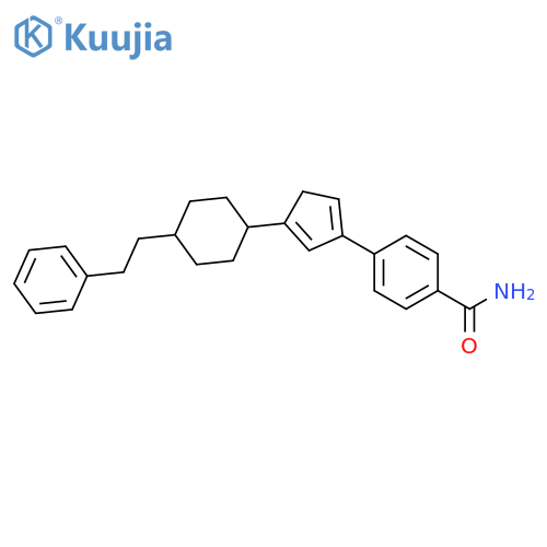 Benzamide, 4-[4-[4-(2-phenylethyl)cyclohexyl]-1,4-cyclopentadien-1-yl]- structure
