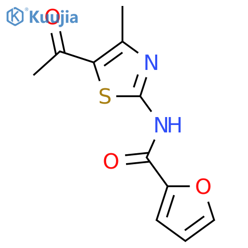 2-Furancarboxamide,N-(5-acetyl-4-methyl-2-thiazolyl)-(9CI) structure