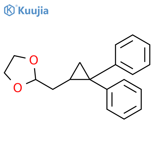 1,3-DIOXOLANE, 2-[(2,2-DIPHENYLCYCLOPROPYL)METHYL]- structure