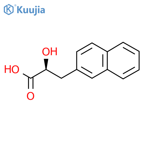 (2S)-2-hydroxy-3-(naphthalen-2-yl)propanoic acid structure