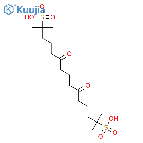 2,14-PENTADECANEDISULFONIC ACID, 2,14-DIMETHYL-6,10-DIOXO- structure