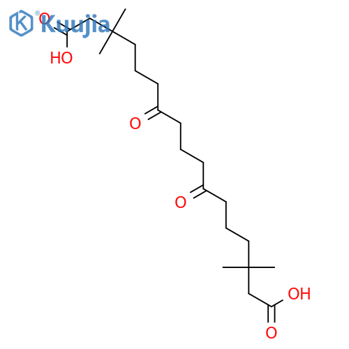 Heptadecanedioic acid, 3,3,15,15-tetramethyl-7,11-dioxo- structure